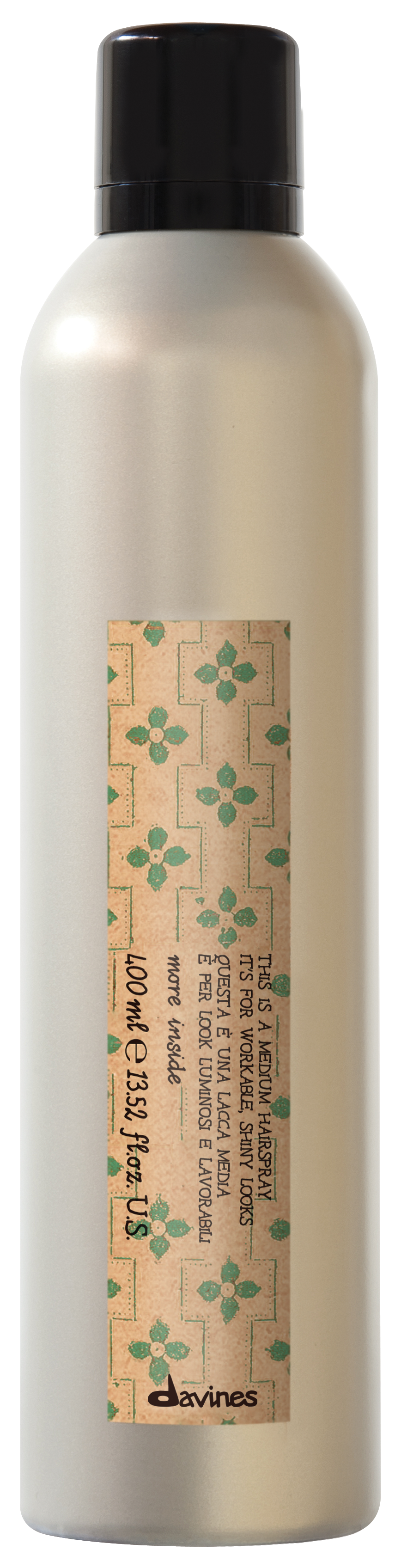 This is a Medium Hairspray, it's for workable shiny looks